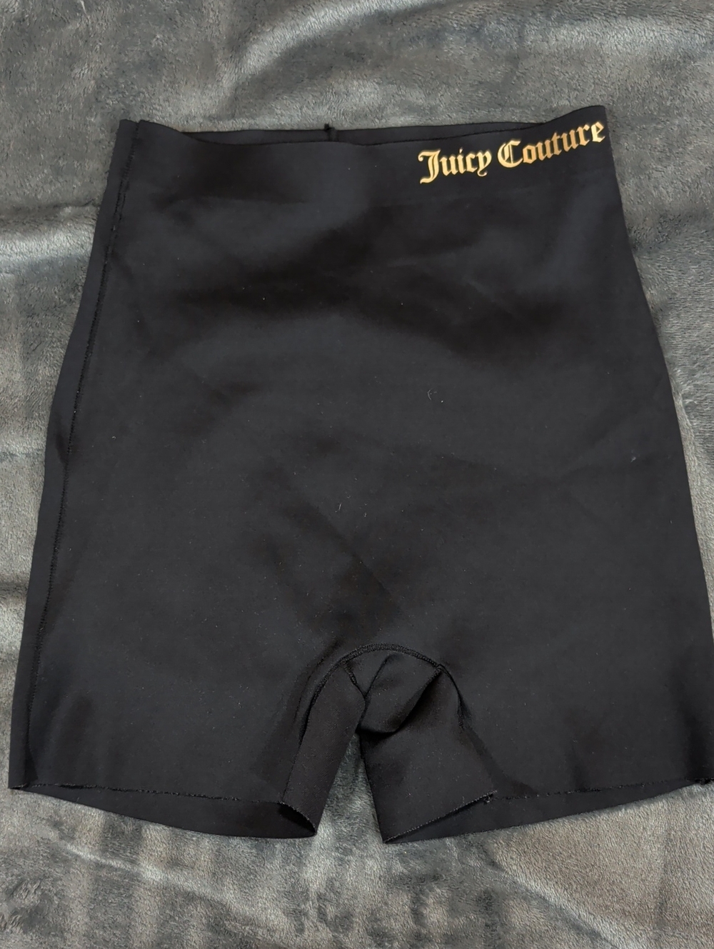 Juicy Couture Black High-Waist Bike Shorts Size S